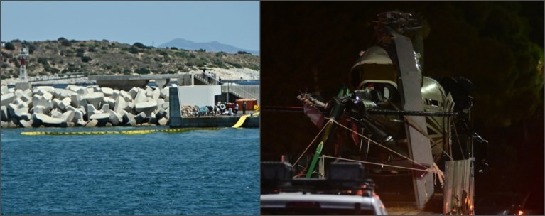 Πτώση ελικοπτέρου στη Βουλιαγμένη: Τι εξετάζουν οι αρχές - Υπερφόρτωση ή άλλο ανθρώπινο λάθος - Έγινε η ανέλκυσή του