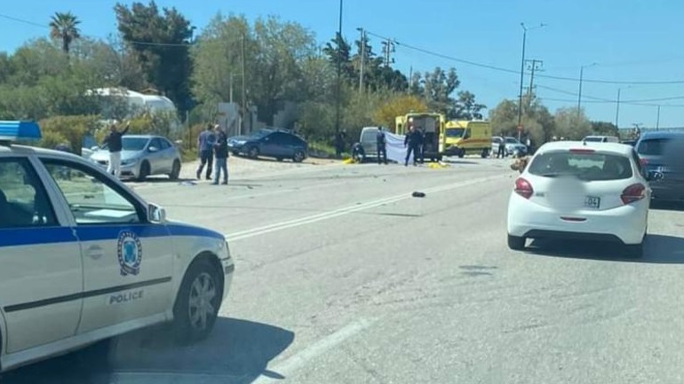 Τροχαίο δυστύχημα στο Λαγονήσι - Νεκρός οδηγός μοτοσυκλέτας