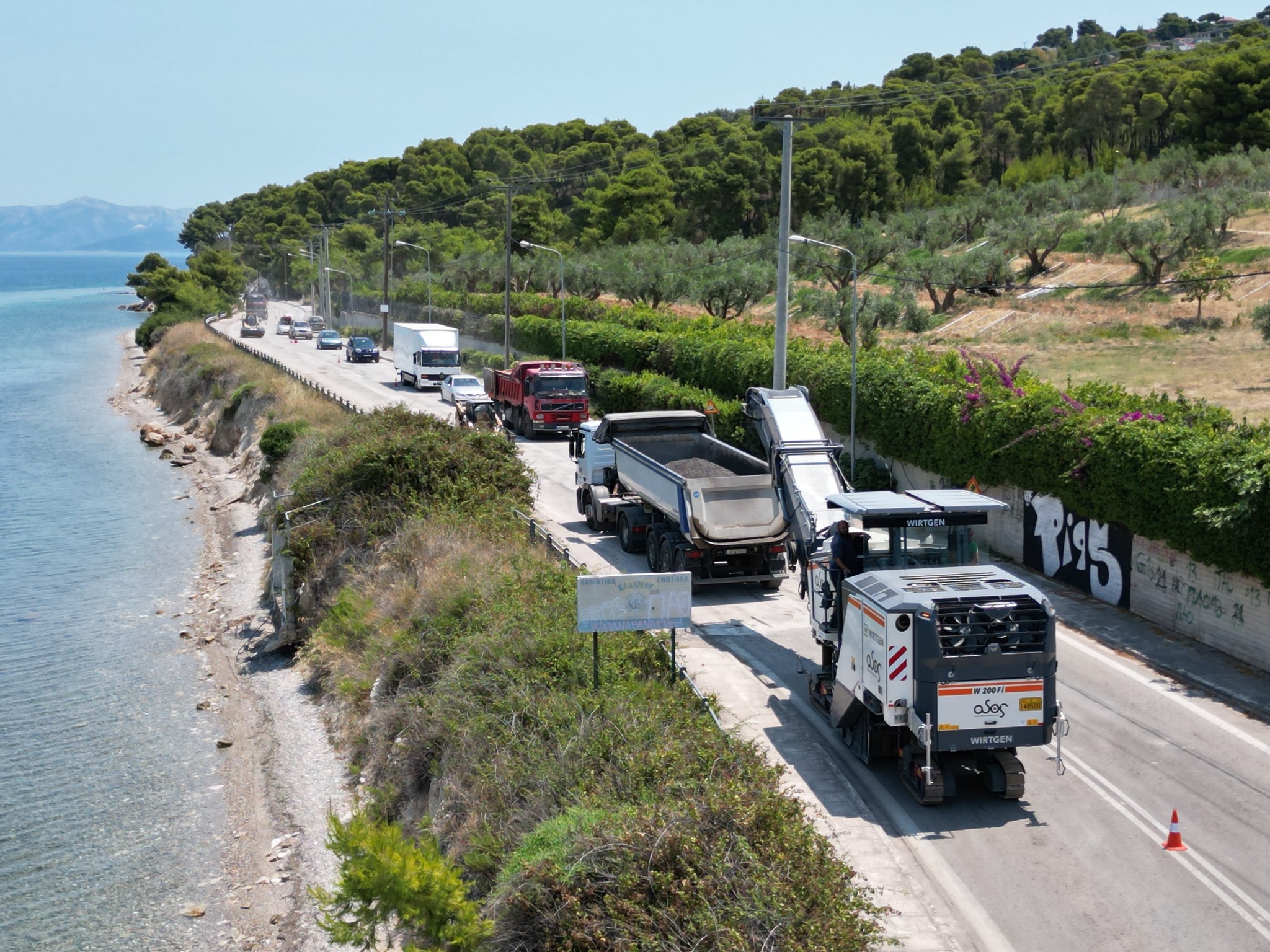 Ανάπλαση παραλιακής ζώνης του Δήμου Ωρωπού: Συνεχίζεται το μεγάλο έργο πνοής από τους Αγίους Αποστόλους στα Πηγαδάκια Χαλκουτσίου