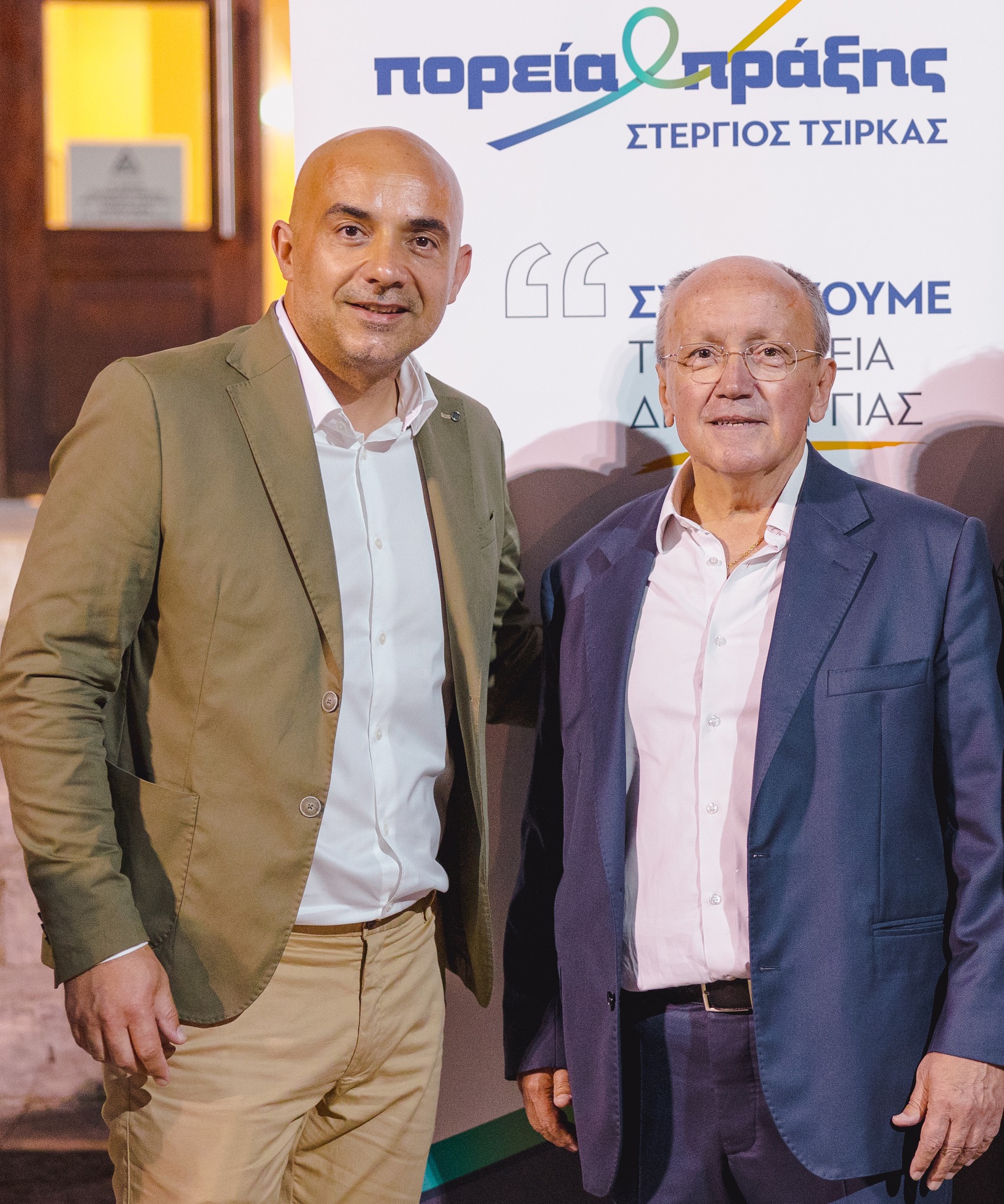 Ο Δημήτρης Κουλουμπής στην ομάδα της «Πορεία Πράξης», του Στέργιου Τσίρκα