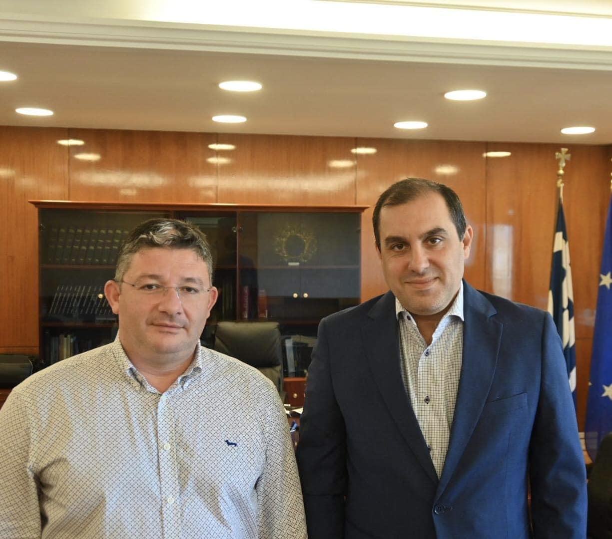 Με τον νέο Υφυπουργό Προστασίας του Πολίτη Κώστα Κατσαφάδο συναντήθηκε ο Δήμαρχος Σπύρος Βρεττός