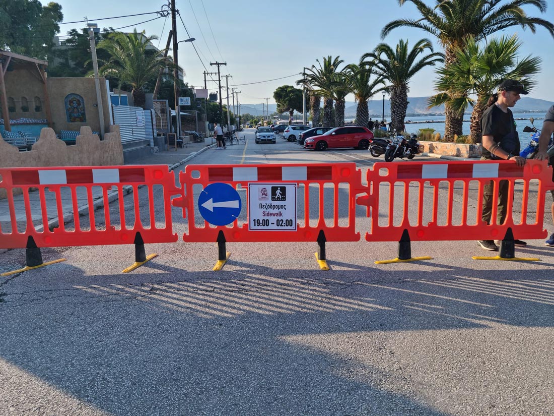 Αλλαγή ωραρίου πεζοδρόμησης παραλίας Νέας Μάκρης
