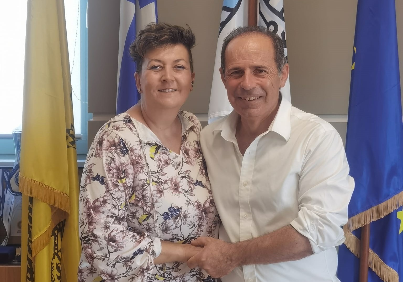H Μαρία Καβέκου  - Μαρτίνη στην ομάδα της ''Σύγχρονης Πολιτείας- Συνεργασία Ενεργών Πολιτών'', του Ευάγγελου Μπουρνούς