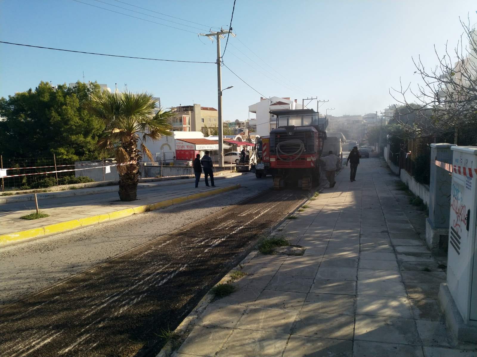 Άρχισε η πλήρης ανακατασκευή της οδού Νηρέως στη Ραφήνα