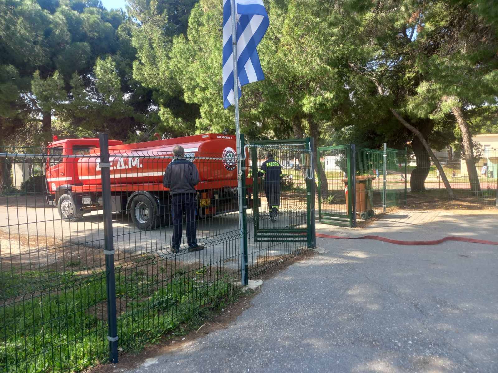 Εργασίες σε εξέλιξη σε σχολεία πρωτοβάθμιας και δευτεροβάθμιας εκπαίδευσης στον Δήμο Μαραθώνος