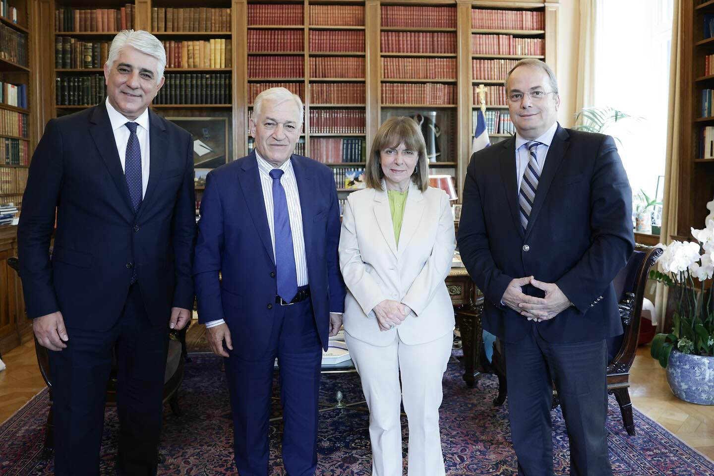 Συνάντηση του Δημάρχου Βάρης Βούλας Βουλιαγμένης Γρηγόρη Κωνσταντέλου με την Πρόεδρο της Δημοκρατίας κα. Σακελλαροπούλου
