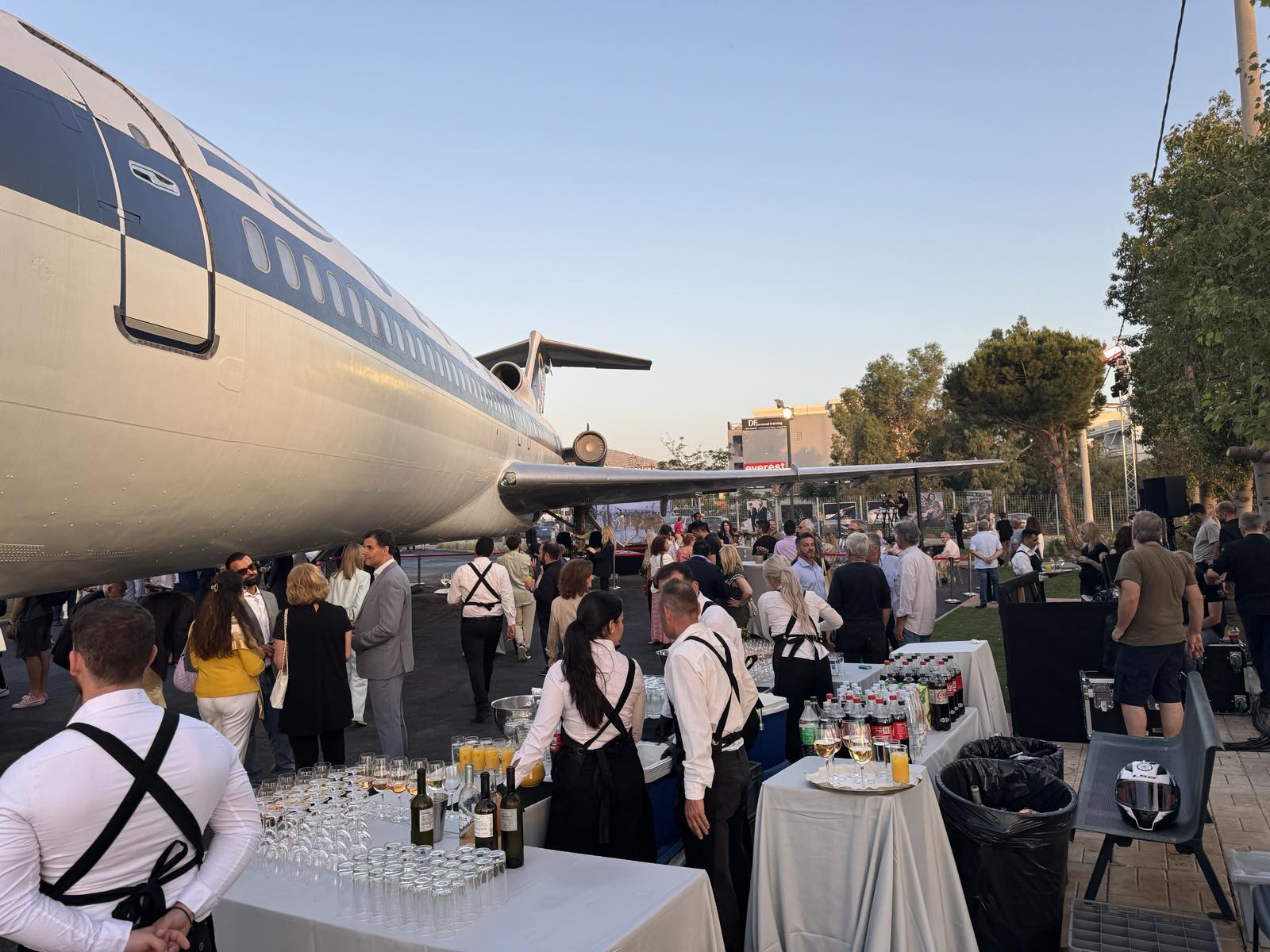 Στα εγκαίνια της νέας θέσης του ιστορικού Boeing 727 "Mount Olympus" της Ολυμπιακής Αεροπορίας ο Δήμαρχος Δημήτρης Λουκάς