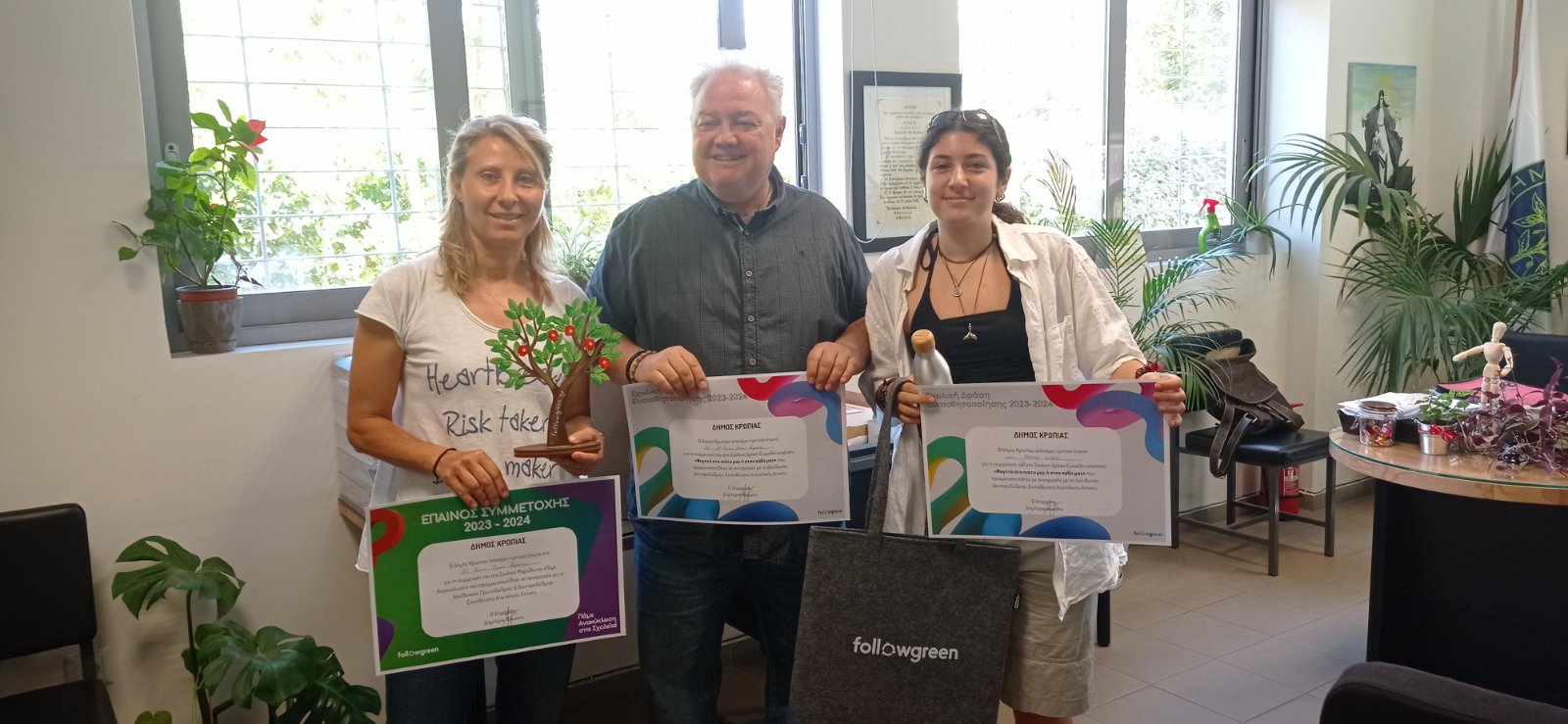 Πρωτιά στην ανακύκλωση και στα οικολογικά βίντεο για το 2ο Λύκειο Κορωπίου