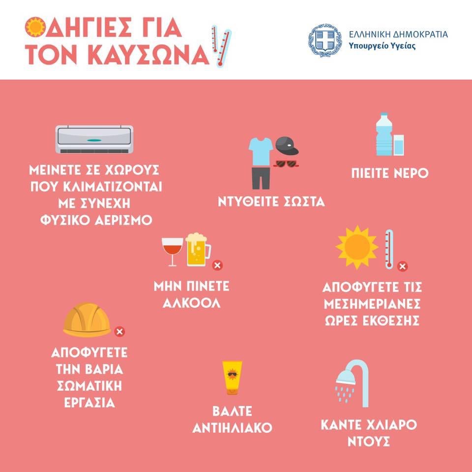 Δήμος Παιανίας: Ανοιχτές αίθουσες λόγω καύσωνα