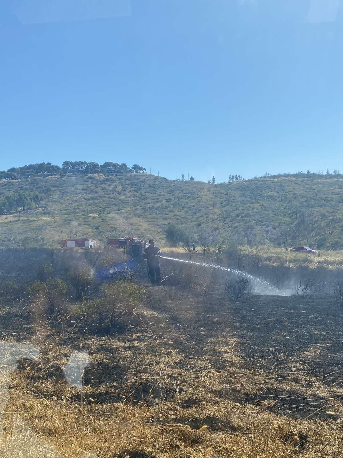 Άμεση η αντιμετώπιση των δύο εστιών πυρκαγιάς εντός των ορίων του Δήμου Αχαρνών