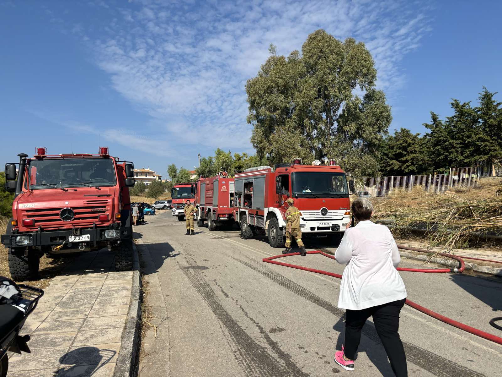 Εκκενώθηκε με ασφάλεια το σχολικό συγκρότημα Καπανδριτίου λόγω δασικής πυρκαγιάς που σβήστηκε χάρις στην άμεση επέμβαση πυροσβεστικής και πολιτικής προστασίας Δήμου Ωρωπού