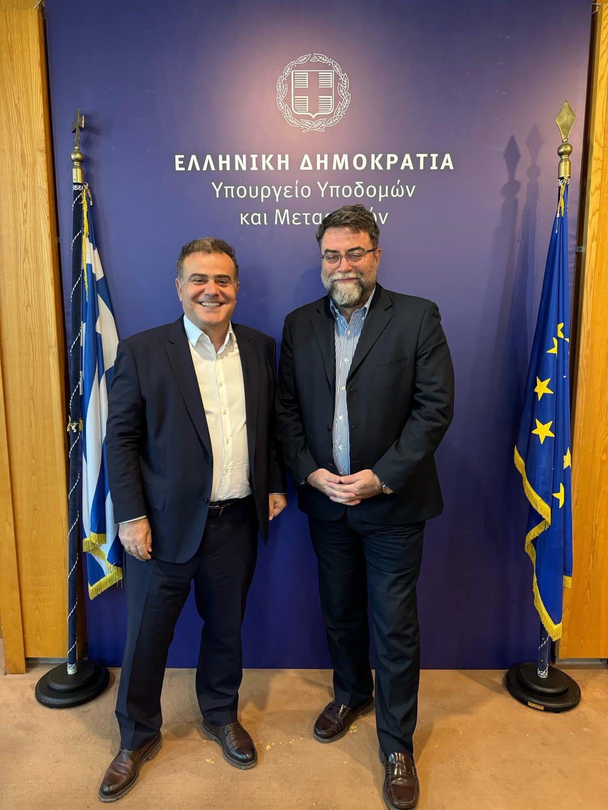 Συνάντηση με τον Υφυπουργό Μεταφορών, Βασίλη Οικονόμου πραγματοποίησε ο Δήμαρχος Παλλήνης, κ. Αηδόνης