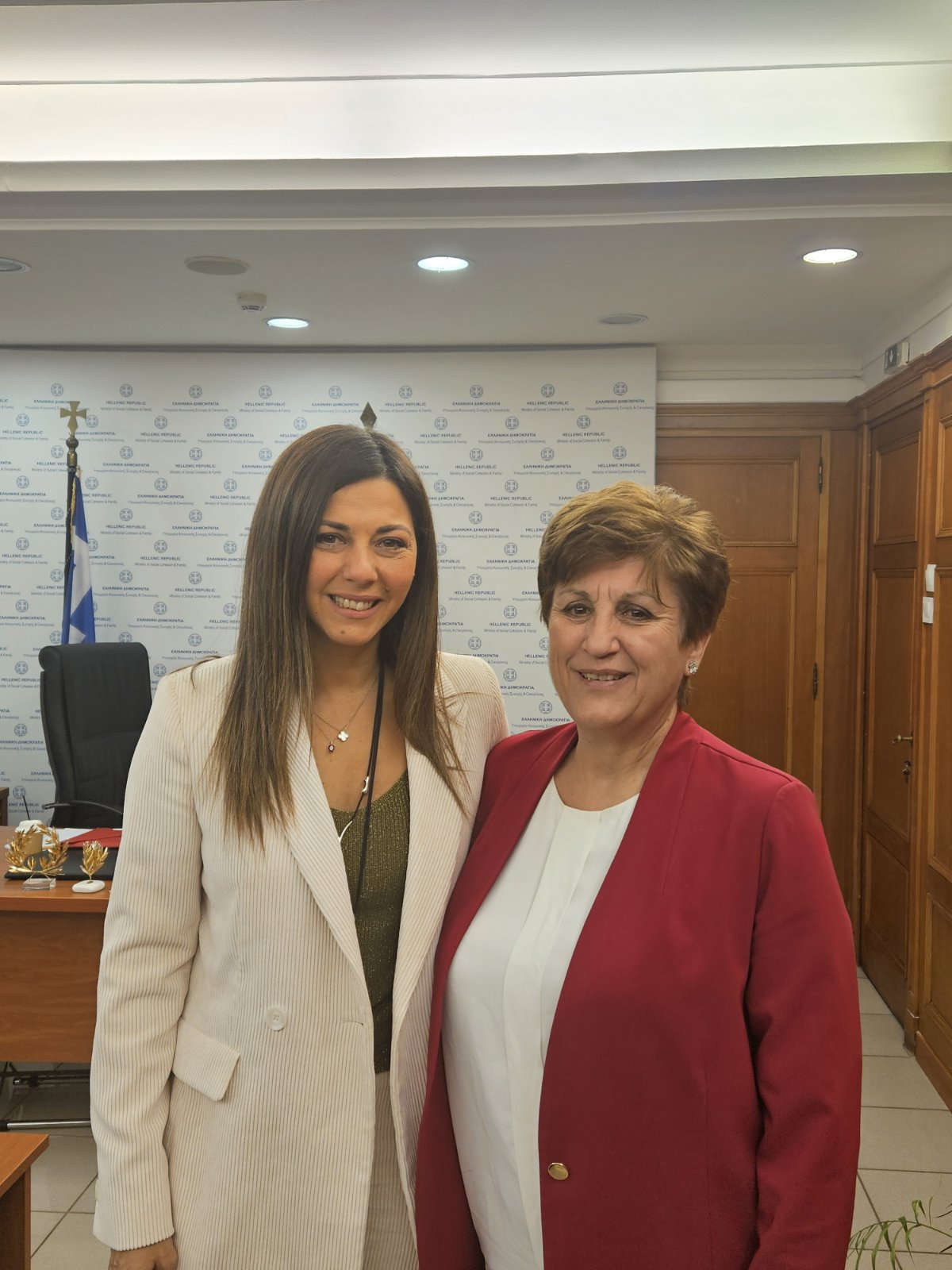 Συνάντηση της Δημάρχου Ραφήνας – Πικερμίου Δήμητρας Τσεβά με την Υπουργό Σοφία Ζαχαράκη