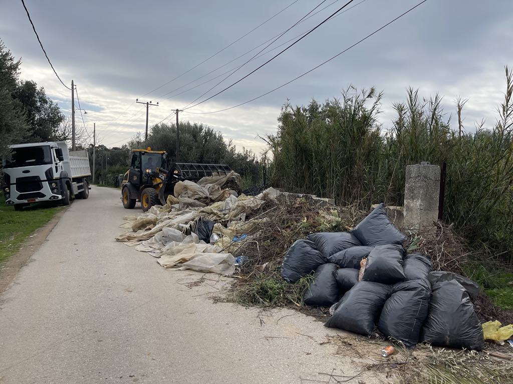 Εντατικές αποκομιδές κλαδιών 21 Ιανουαρίου 2025 από την Υπηρεσία Καθαριότητας Δήμου Μαραθώνος