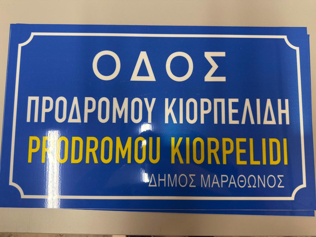 Ολοκληρώθηκε η ονοματοδοσία των οδών “Πρόδρομου Κιορπελίδη”, “Μενέλαου Λουντέμη” και “Νέδας”, στη Νέα Μάκρη