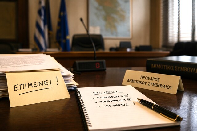 Παρασκήνιο για την προεδρία του Δημοτικού Συμβουλίου: Επιμένει ο πρώην πρόεδρος, αλλά οι κινήσεις του δημάρχου δείχνουν άλλη κατεύθυνση