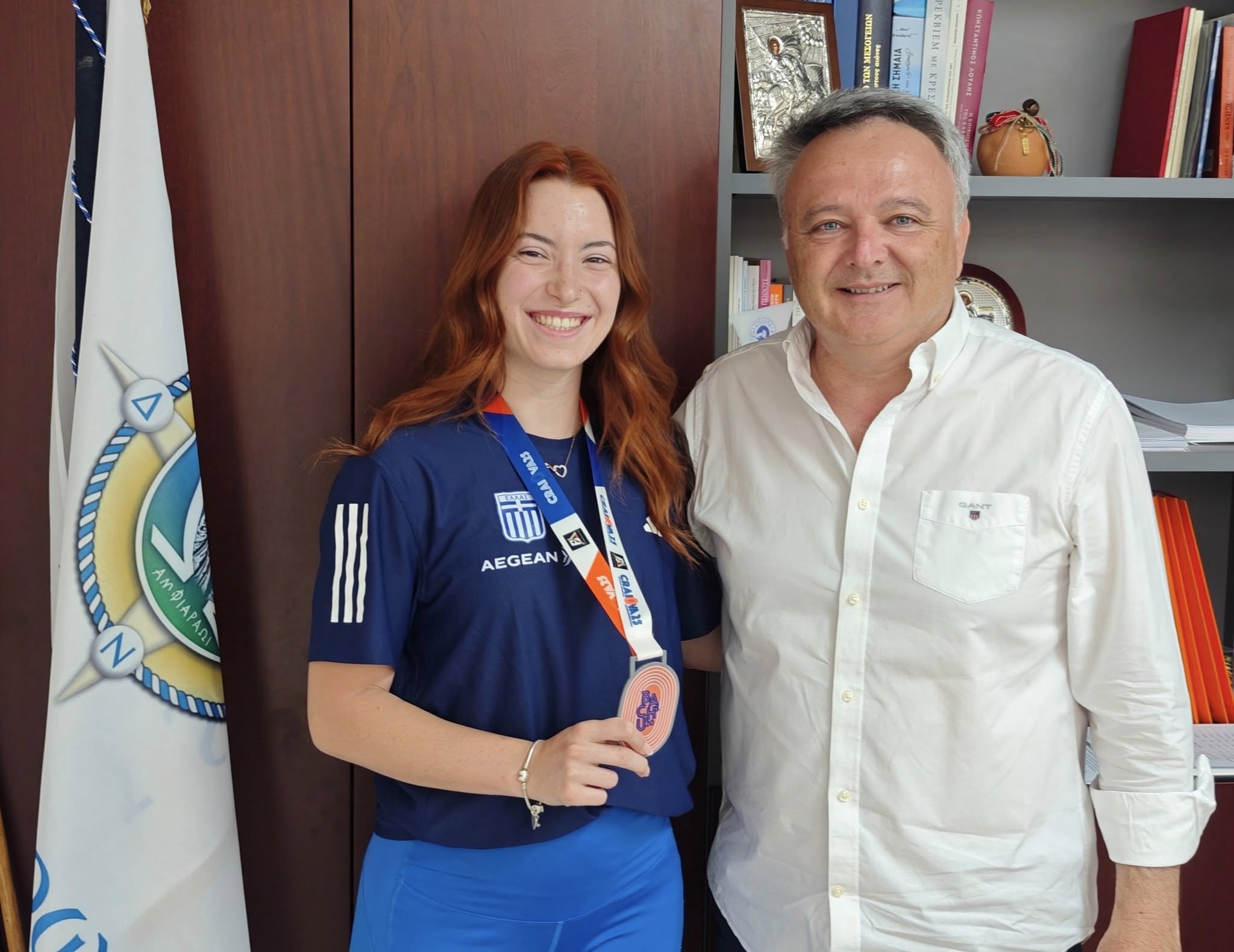 Ο Δήμαρχος Ωρωπού συνεχάρη την Γεωργία Κατσαρού 