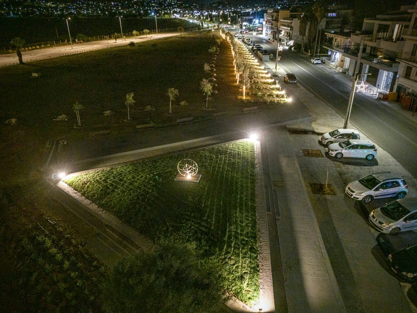 Η πρώτη φάση ανάπλασης της εισόδου της Αναβύσσου ολοκληρώθηκε