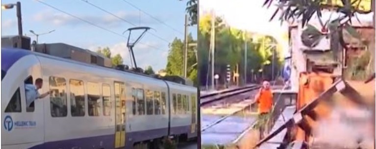 Μηχανοδηγός σταμάτησε το τρένο στην "μαρτυρική" Ιερά Οδό και παρατήρησε τον ελεγκτή διάβασης που έπαιζε στο κινητό - "Από τύχη ζούμε" (Βίντεο) 