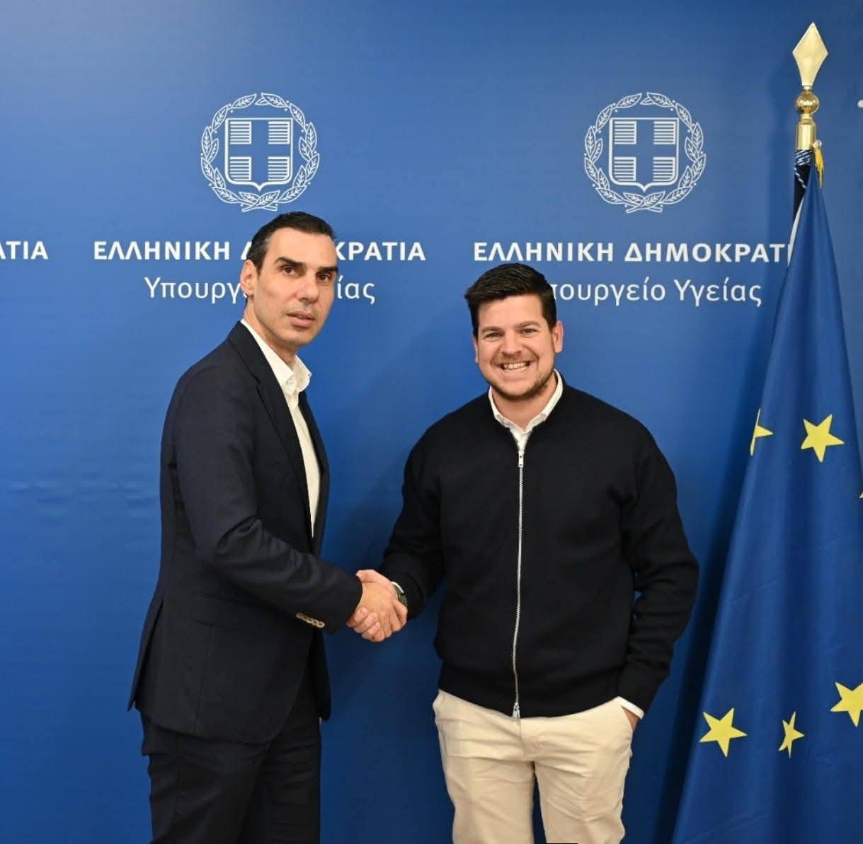 Συνάντηση του Υφυπουργού Υγείας, κ. Μάριου Θεμιστοκλέους και του Δημάρχου Σαρωνικού Δημήτρη Παπαχρήστου
