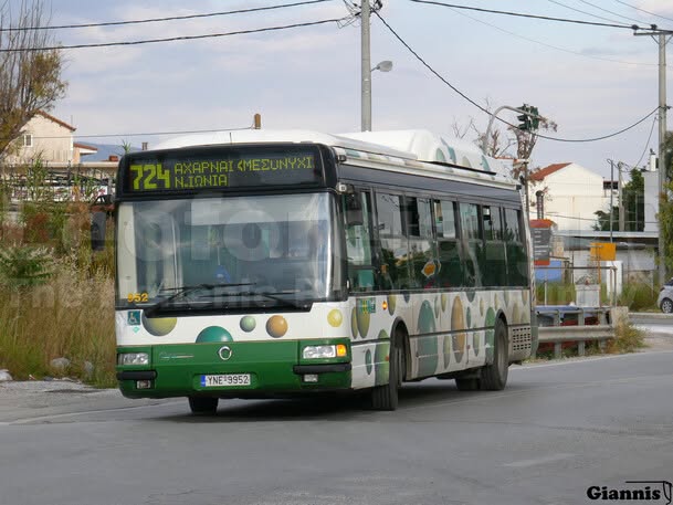 Μερική προσωρινή τροποποίηση της διαδρομής των λεωφορειακών γραμμών 724 και 727 