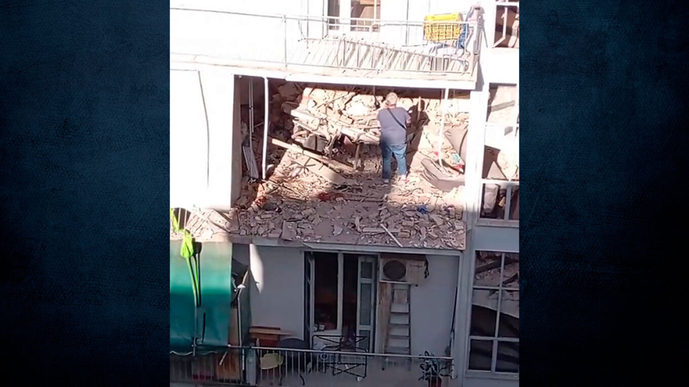 Εικόνες καταστροφής μέσα από το διαμέρισμα στους Αμπελόκηπους μετά την έκρηξη - Δείτε βίντεο