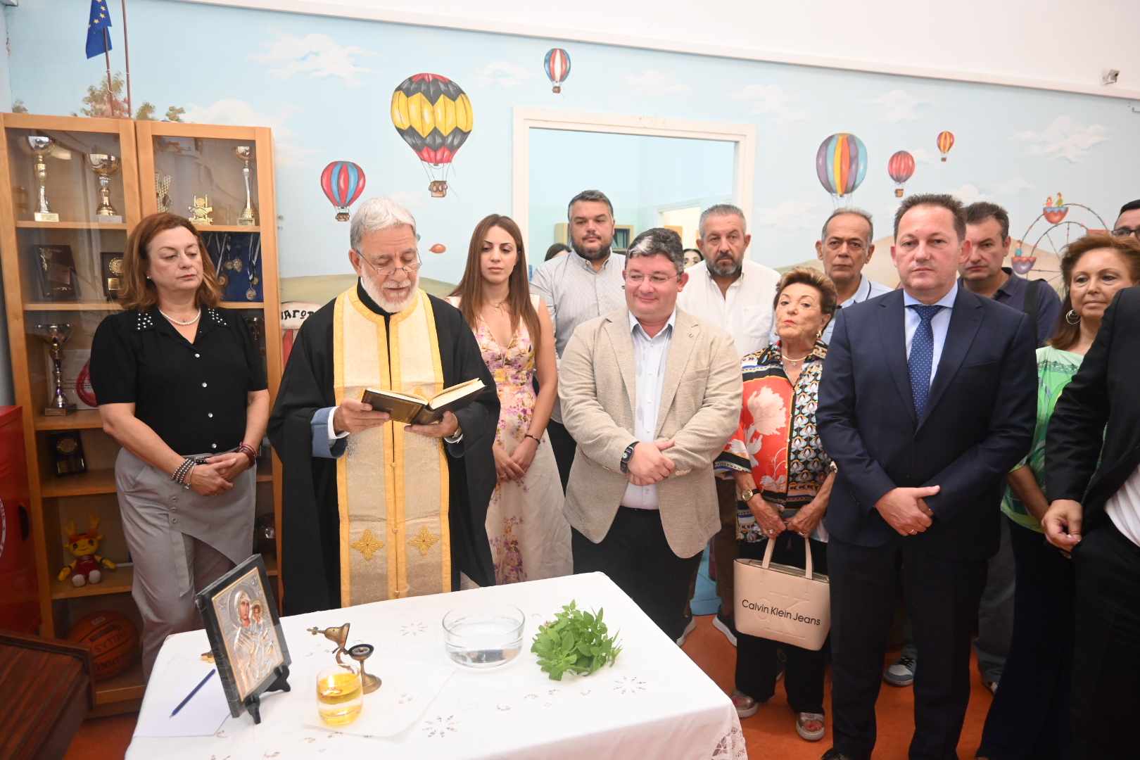 Ο καθιερωμένος αγιασμός για τη νέα σχολική χρονιά πραγματοποιήθηκε στο ΚΔΑΠ ΜΕΑ "Αρωγή"