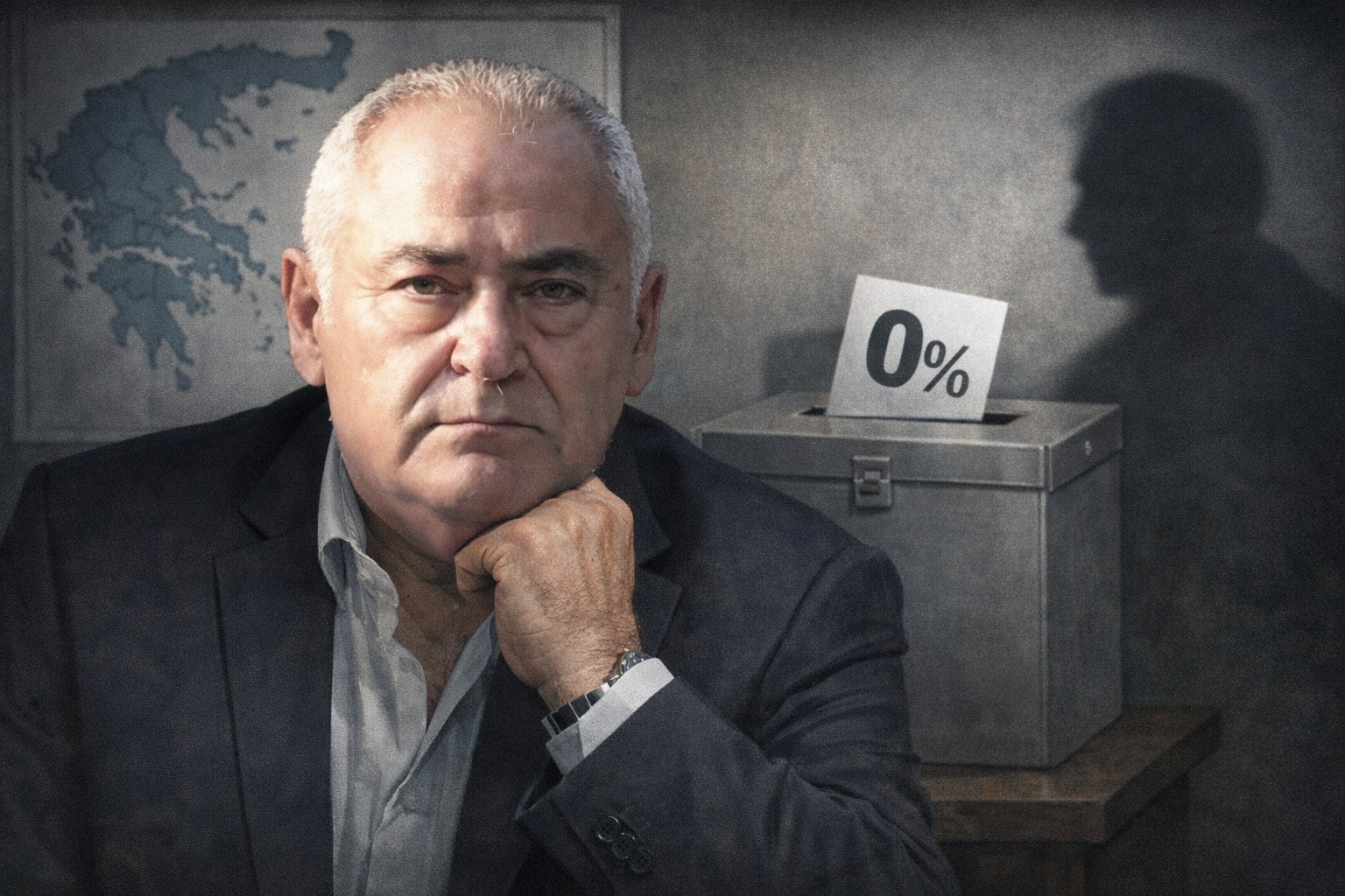 Η πολιτική κατάντια του Γιάννη Χατζηθεοδοσίου: όνειρα Περιφέρειας, ποσοστά μηδέν και σκιές παντού