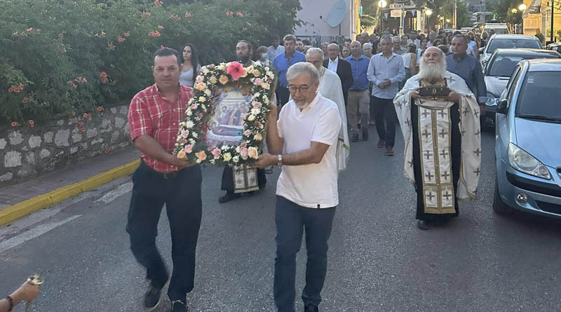  Πανηγυρικός Εσπερινός και περιφορά της Ιεράς Εικόνας της Αγίας Άννης στον Μαραθώνα