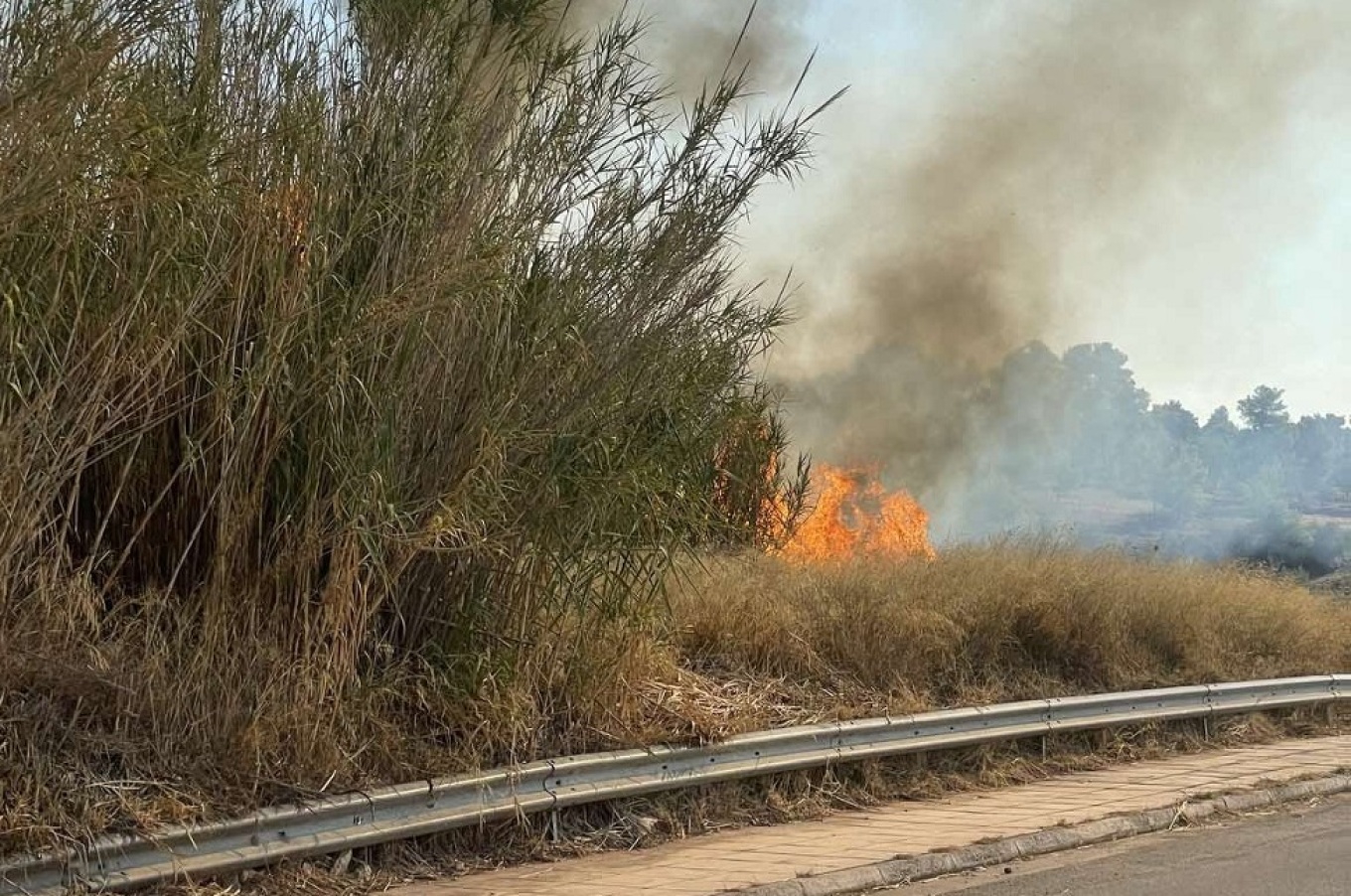 Υπό έλεγχο η φωτιά που ξέσπασε κοντά σε σχολείο στο Καπανδρίτι