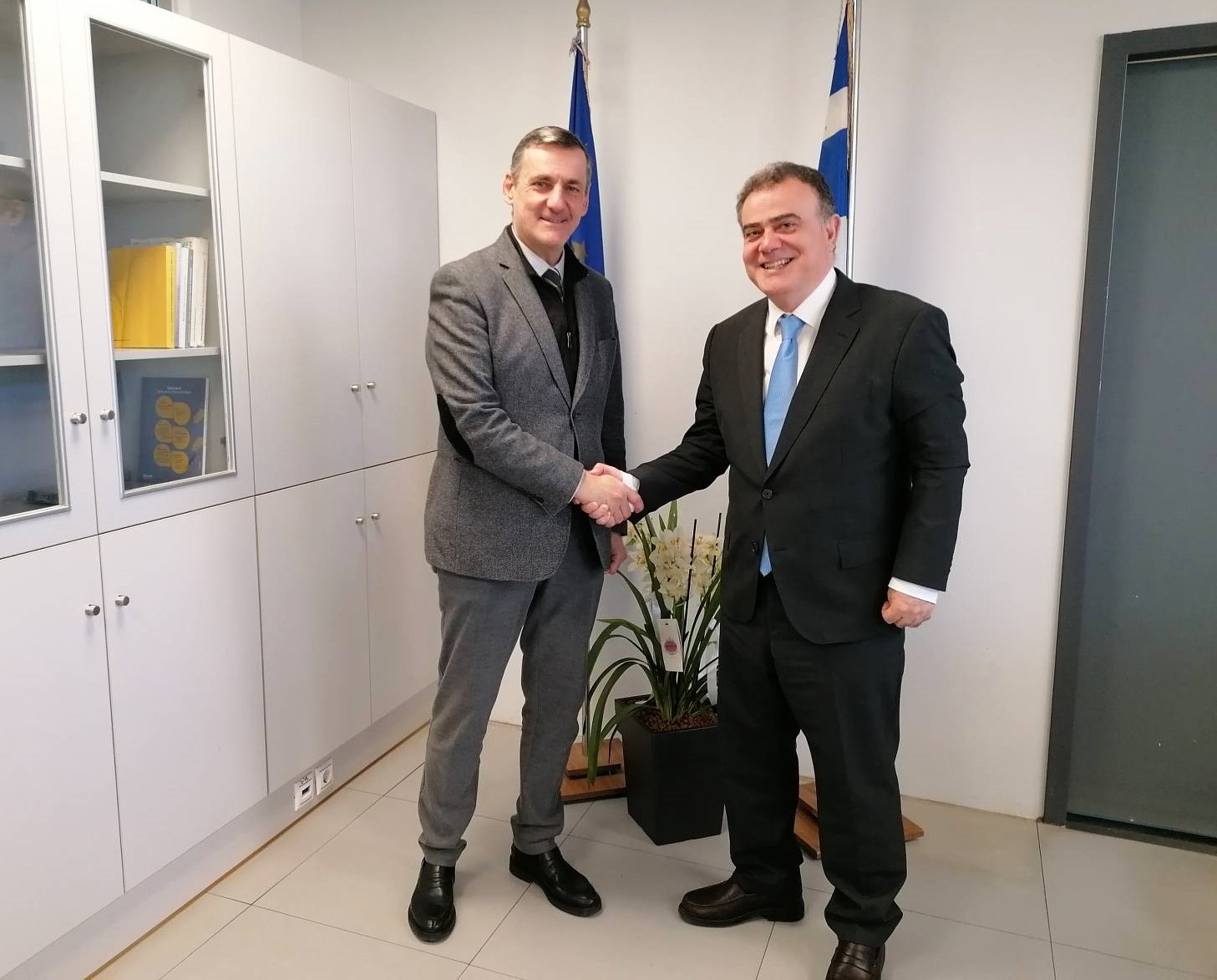 Συνάντηση του Δημάρχου Παλλήνης Χρήστου Αηδόνη με τον Γραμματέα Αποκεντρωμένης Διοίκησης Αττικής Γρηγόρη Ζαφειρόπουλο