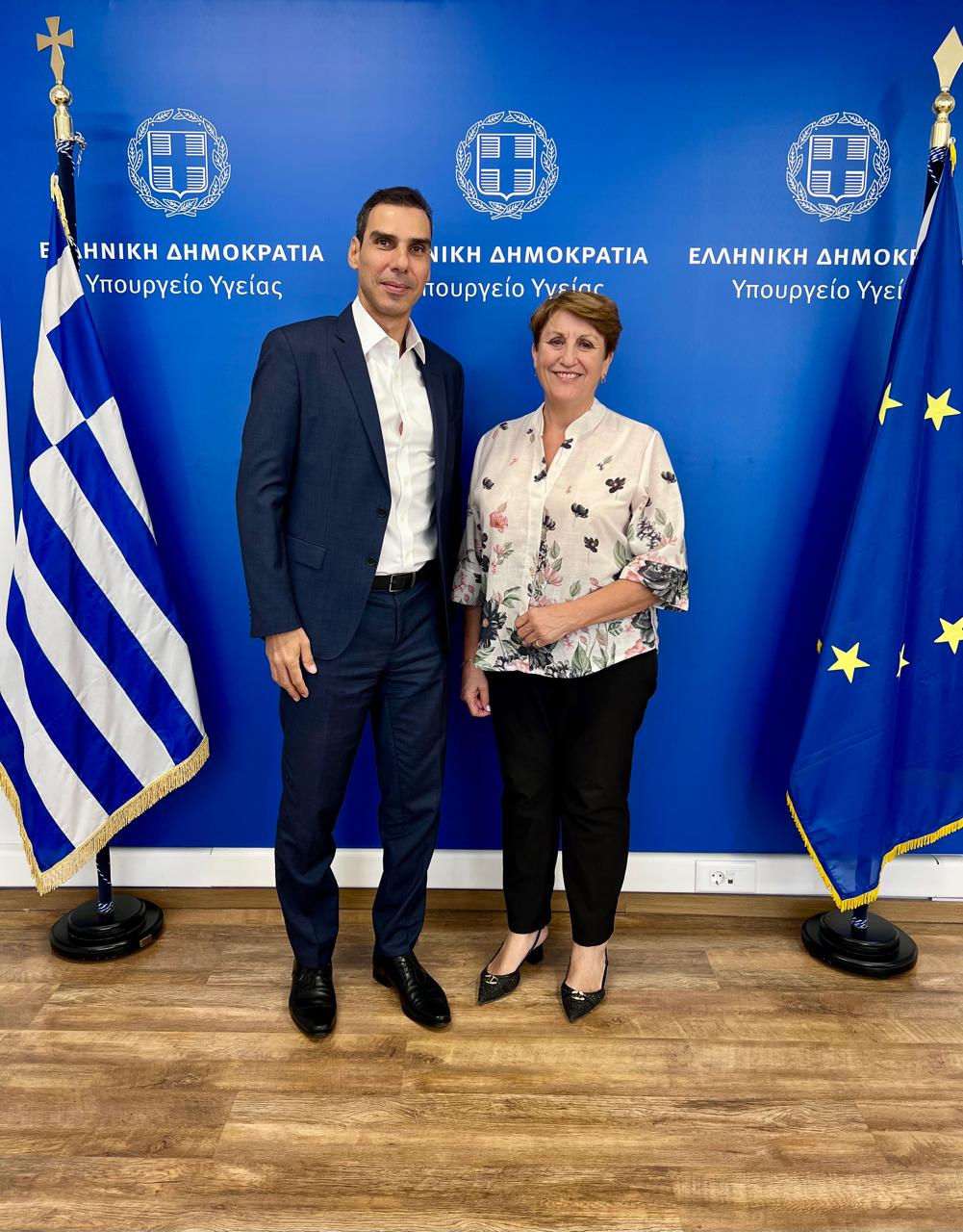 Συνάντηση εργασίας του Υφυπουργού Υγείας Μάριου Θεμιστοκλέους με τη Δήμαρχο Ραφήνας – Πικερμίου Δήμητρας Τσεβά