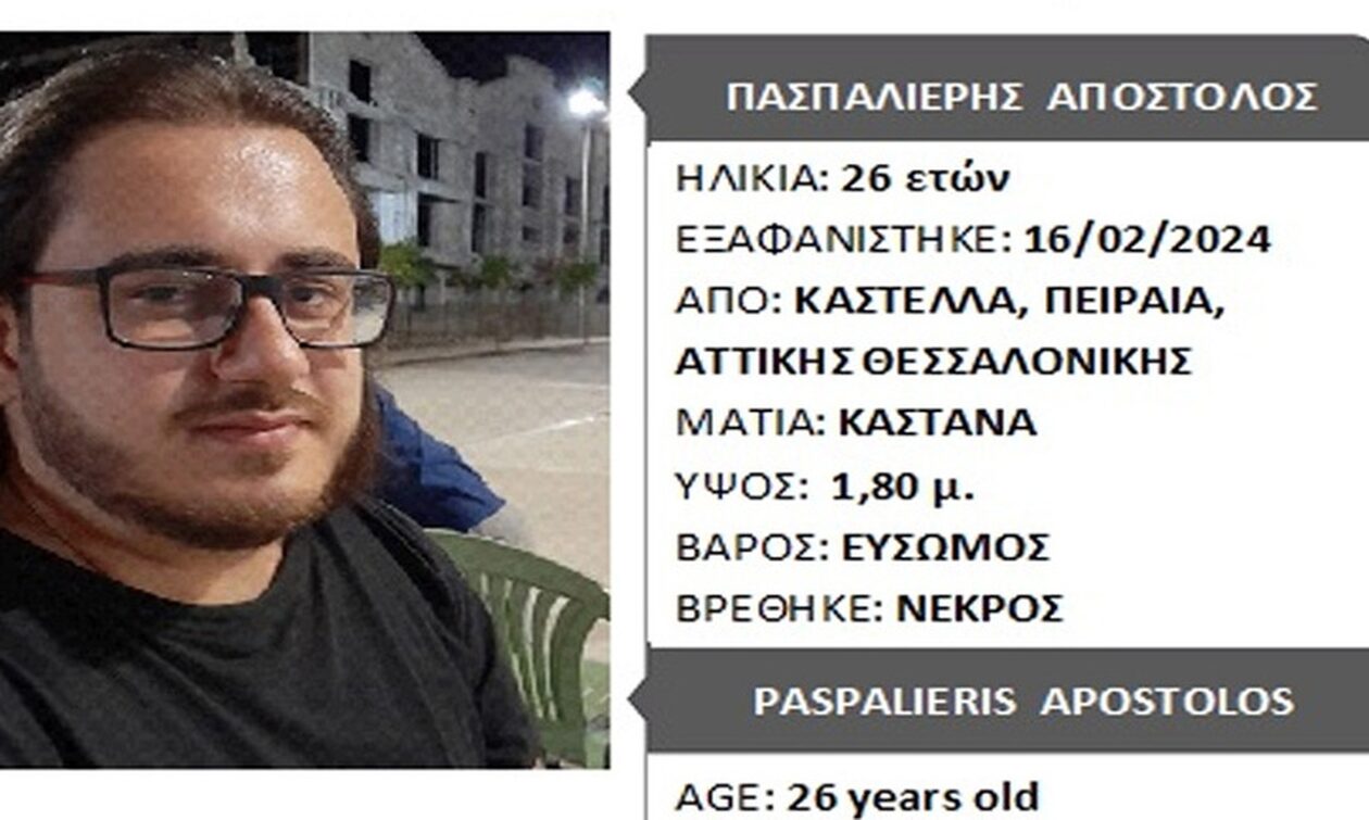 Θρίλερ στο Μικρολίμανο - Εντοπίστηκε νεκρός 26χρονος