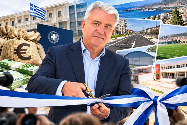 Με ξένα λεφτά και ξένα έργα, δικές του κορδέλες: Η επικοινωνιακή τακτική Λουκά