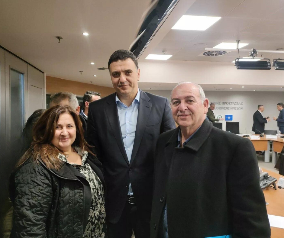 Η Δήμαρχος Διονύσου Κ. Μαϊχόσογλου στη σύσκεψη του υπ. Πολιτικής Προστασίας κ. Β. Κικίλια
