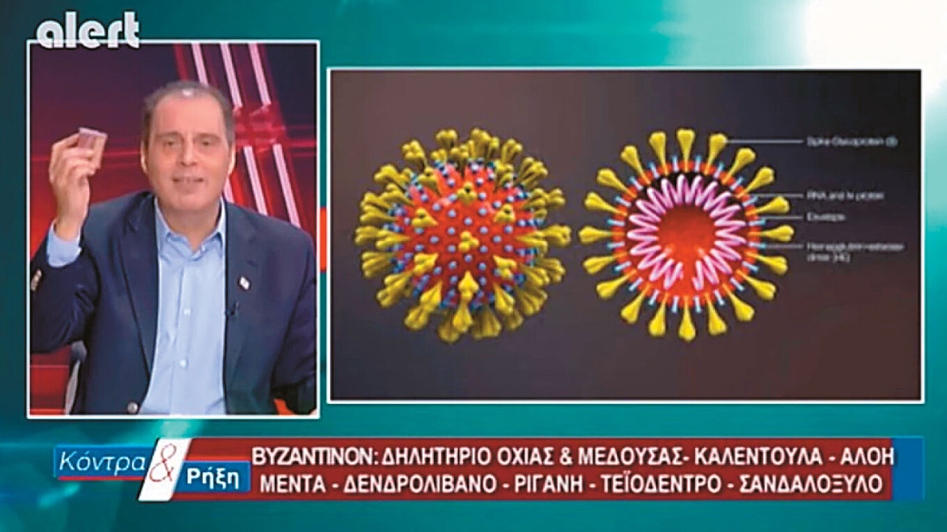 Πρόστιμο του ΕΟΦ για τις κηραλοιφές που διαφήμιζε ο Βελόπουλος ως αντίδοτο στον... κορωνοϊό
