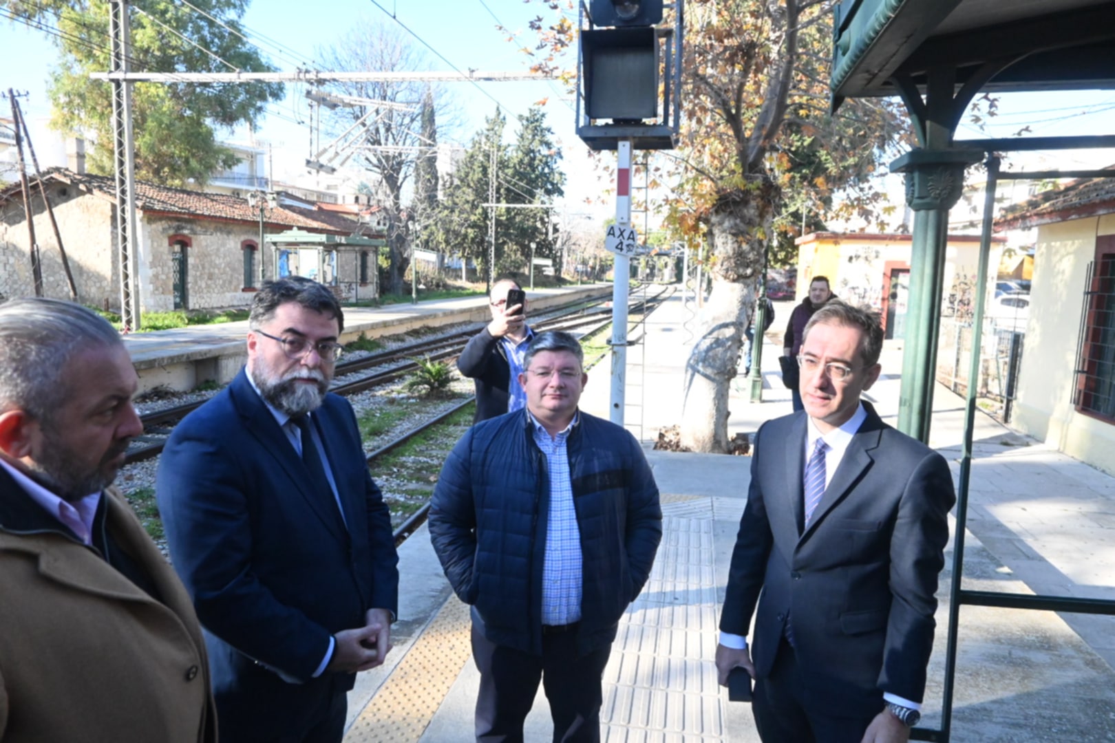 Αυτοψία στον σιδηροδρομικό σταθμό Αχαρνών και προγραμματισμός έργων