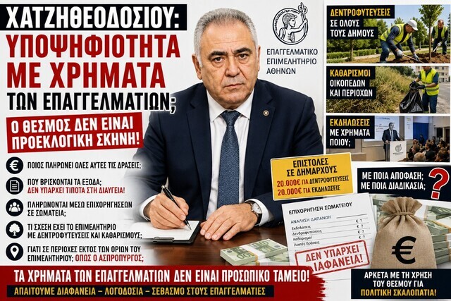 Γιάννης Χατζηθεοδοσίου: Ο θεσμικός κατήφορος δεν έχει επιστροφή. Μετατρέπει το Επιμελητήριο σε προσωπικό προεκλογικό εκλογείο.