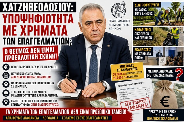 Γιάννης Χατζηθεοδοσίου: Περιφερειακή φιλοδοξία με επιμελητηριακή βιτρίνα;